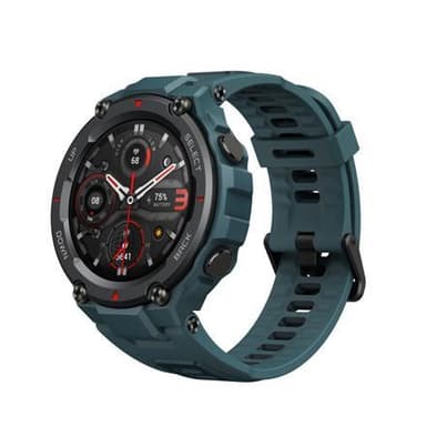 Amazfit T-Rex Pro Smart ur, GPS (satellit), AMOLED Display, Touchscreen, Pulsmåler, Aktivitetsovervågning 24/7, Vandtæt, Bluetooth, Stålblå