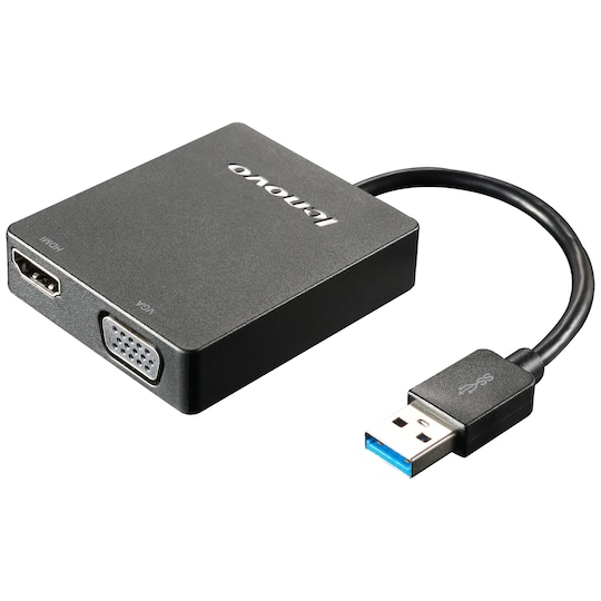 Lenovo universal USB 3.0 til VGA og HDMI adapter