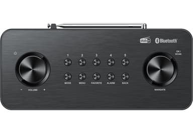 Kenwood ST80DAB-B DAB+, BT, Sort