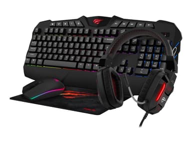 Havit Gaming Bundle KB478CM - Tastatur, Headset Musemåtte |