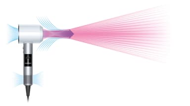 Dyson Supersonic hårtørrer 305968 (hvid/sølv)