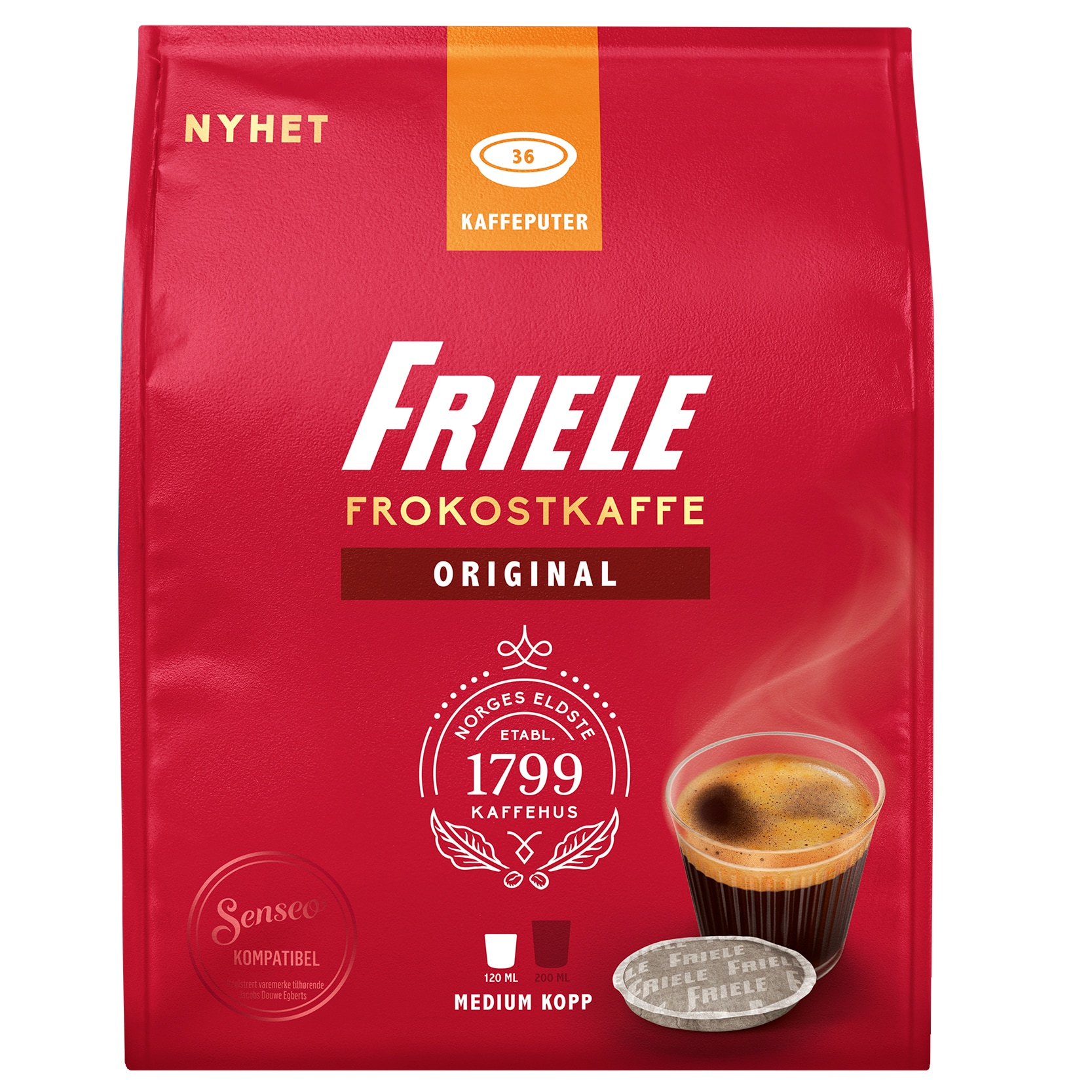 Friele Standard kaffekapsler 4041740 (36 kapsler) thumbnail