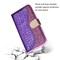 SKALO iPhone 13 Pro Max Croco Glittery tegnebog etui  - Lilla