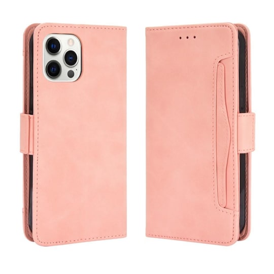 SKALO iPhone 13 Pro Max 6-RUM Pungetaske - Pink