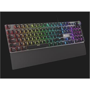Genesis THOR 380 RGB Gaming -tastatur, RGB LED -lys, USA, sort/skifer, kablet