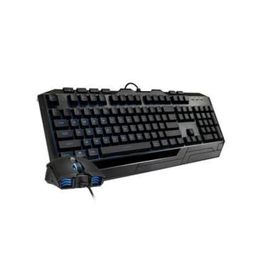 Cooler Master Gaming Combo Med Color Devastator 3 Plus Gaming -sæt (tastatur og mus), kablet, tastaturlayout USA, RGB LED -lys, USB, numerisk tastatur