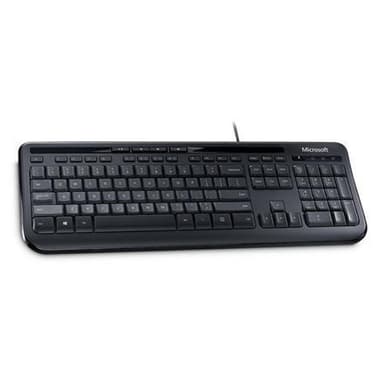Microsoft Wired Keyboard 600 ANB-00018 Standard, Wired, Tastaturlayout RU, Trådløs forbindelse nr., Sort, Numerisk tastatur