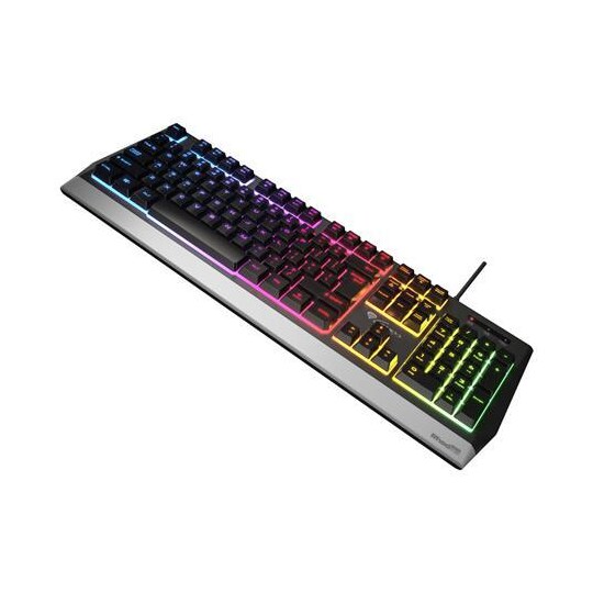 Genesis Rhod 300 RGB Gaming -tastatur, RGB LED -lys, USA, sort, kablet