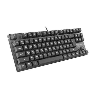 Genesis THOR 300 TKL WHITE Gaming -tastatur, RU, sort, kablet, rød switch