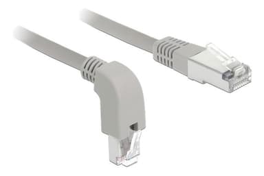 Delock netværkskabel RJ45 Cat.5e SF / UTP nedad vinklet / lige 1m