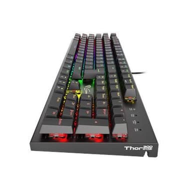 Genesis Thor 300 RGB, Gaming-tastatur, RGB LED-lys, US, Sort, USB 2.0