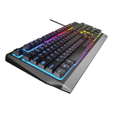 Genesis Rhod 300 RGB Gaming -tastatur, RGB LED -lys, USA, sort, kablet