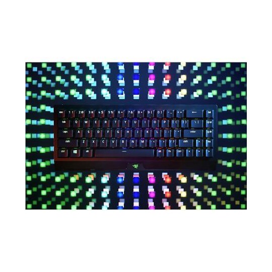 Razer BlackWidow V3 Mini HyperSpeed mekanisk gamingtastatur, RGB LED -lys, USA, trådløs, sort, grøn switch