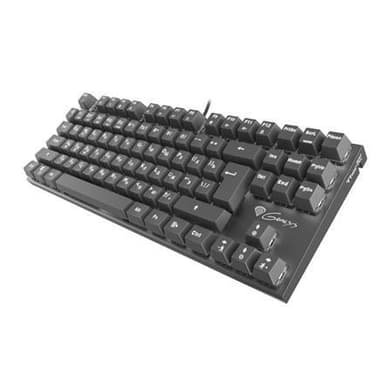 Genesis THOR 300 TKL WHITE Gaming -tastatur, RU, sort, kablet, rød switch