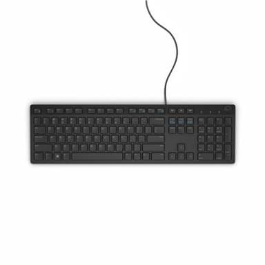 Dell KB216 Standard, kablet, tastaturlayout russisk, sort, russisk, numerisk tastatur, 503 g