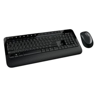 Microsoft tastatur og mus Desktop trådløs, mus inkluderet, DA/FI/NO/SV, trådløs forbindelse, sort