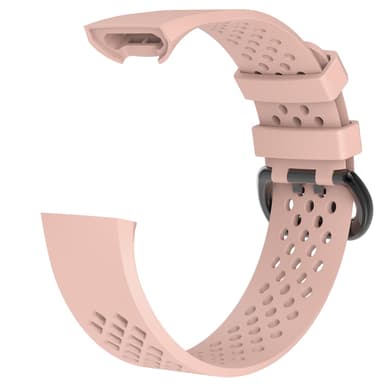 Fitbit Charge 3/4 armbånd silikone Pink (L)