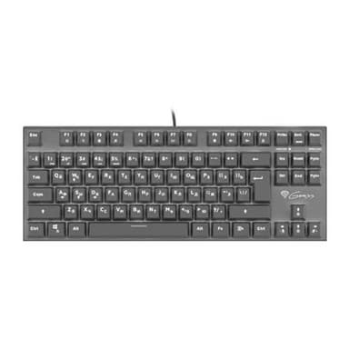 Genesis THOR 300 TKL WHITE Gaming -tastatur, RU, sort, kablet, rød switch
