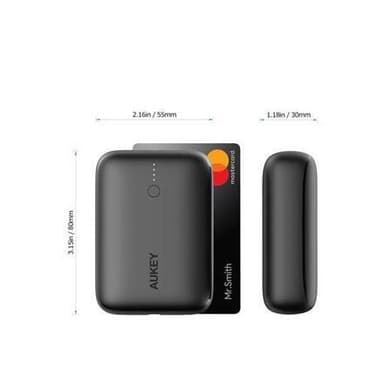 Aukey Powerbank PB-N83S 10000 mAh, sort, 18 W