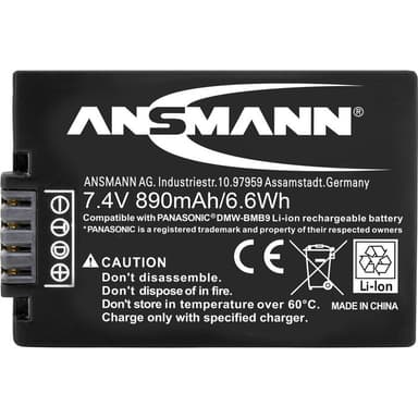 Ansmann DMW-BMB9E Kamera-batteri Erstatter