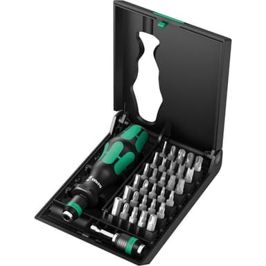 Wera Kraftform Kompakt 71 Security 05057111001 Bitsæt 32 dele Indvendig sekskant BO, Spændemekanisme,