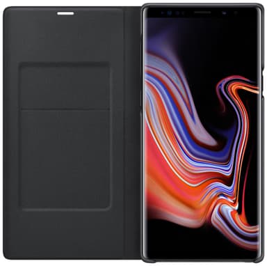 Samsung Galaxy Note 9 LED stående cover (sort)