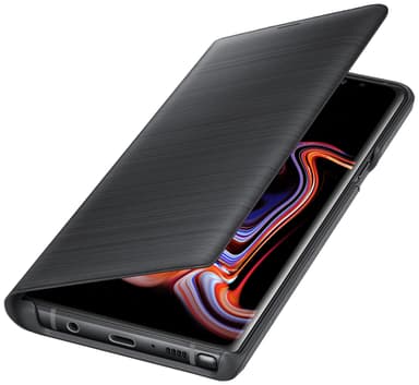 Samsung Galaxy Note 9 LED stående cover (sort)