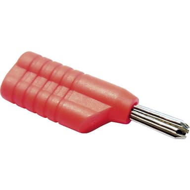 Schnepp S 4041 S Bananstik Stik, lige Stift-diameter: 4 mm Rød 1 stk