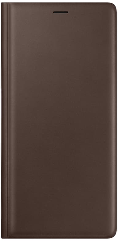 Samsung Galaxy Note 9 leather flip-cover (brun)