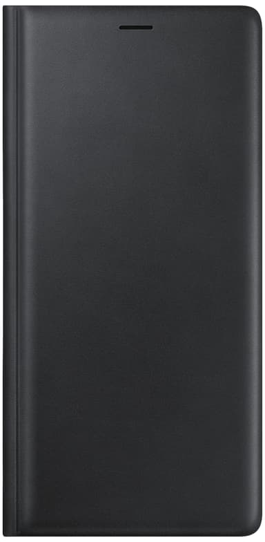 Samsung Galaxy Note 9 leather flip-cover (sort)