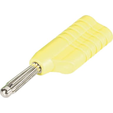 Schnepp S 4041 S Bananstik Stik, lige Stift-diameter: 4 mm Gul 1 stk