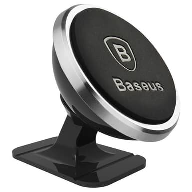 Baseus 360 Magnetisk Mobilholder til bil Sølvfarvet