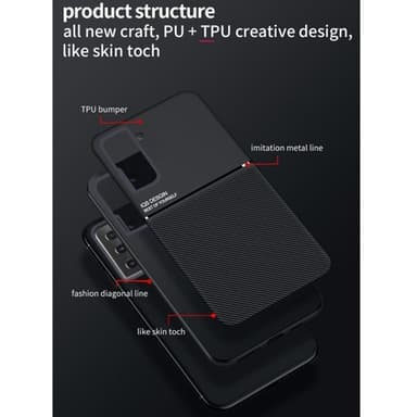 Bagcover med indbygget magnet til Samsung Galaxy S21 Ultra 5G