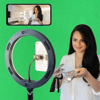 4Smarts LED-ring LoomiPod XL med stativ & Green Screen