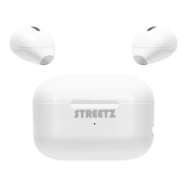 STREETZ Bluetooth MiniHeadset med ladefoderal - Hvid