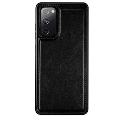 Samsung Galaxy S20 FE beskyttende tegnebog taske PU / TPU sort