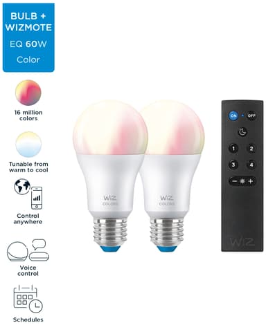 WiZ LED-startpakke E27 8W 929002451201