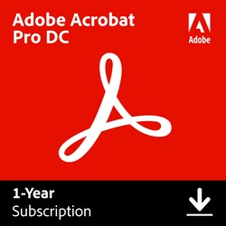 Adobe Acrobat Pro DC - 1 års abonnement - PC Windows,Mac OSX
