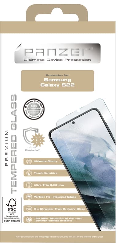 Panzer skærmbeskytter til Samsung Galaxy S22