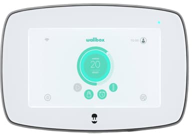 8: Wallbox Commander 2 ladeboks med Wi-Fi, 22 kW, 5 meter, Type 2, hvid