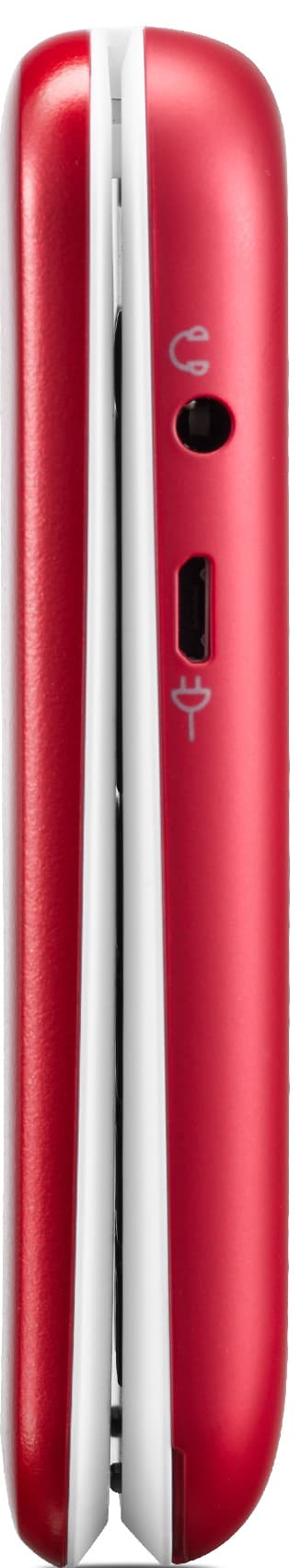 Doro 6821 mobiltelefon (rød/hvid)