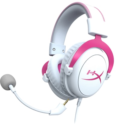 HyperX Cloud II gaming headset (hvid/pink) Elgiganten