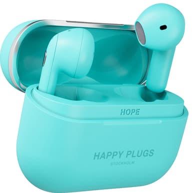 Happy Plugs Hope true wireless in-ear headphones (turquoise)