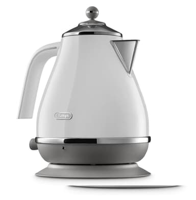 Delonghi kedel KBOC2001W elektrisk, 3000 W, 1,7 L, rustfrit stål, 360 ° rotationsbase, hvid