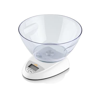 ETA Køkkenvægt Zori Maksimal vægt (kapacitet) 5 kg, eksamen 1 g, Displaytype LCD, Hvid