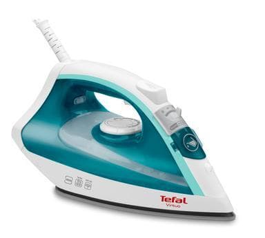TEFAL Dampstrygejern FV1710 Dampstrygejern, 1800 W, Vandtankkapacitet 200 ml, Kontinuerlig damp 24 g/min, Dampboost ydeevne 80 g/min, Hvid/grøn