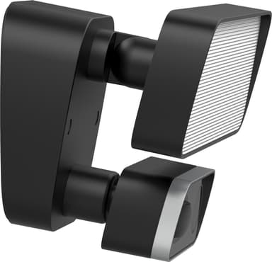 Floodlight IP -kamera til udendørs brug, 1080p, LED -forlygter, sort