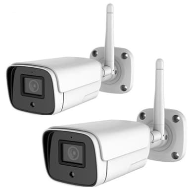 WiFi overvågningskamera 1080P udendørs brug 2-pak