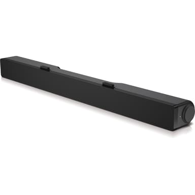 Dell Stereo Soundbar AC511M Højttalertype Soundbar - stereo - 2 - aktiv, mini -telefon stereo 3,5 mm  USB 2.0, sort, 2,5 W