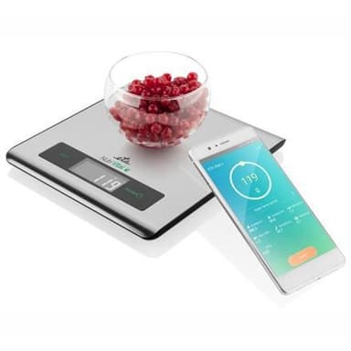 ETA Køkkenvægt med smart applikation Nutri Vital Maksimal vægt (kapacitet) 5 kg, graduering 1 g, Displaytype LCD, sølv